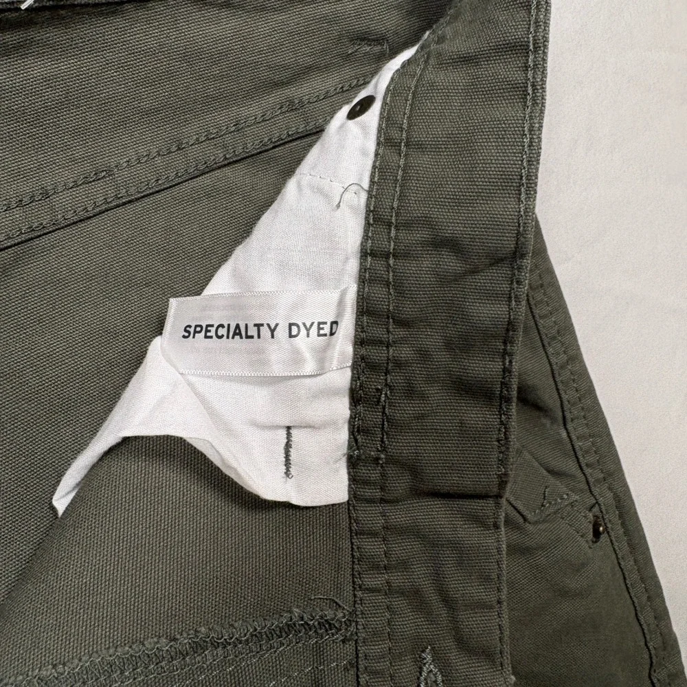 Eddie Bauer Pants Mens 34x32 Canvas Utility Pant Green Specialty Dyed